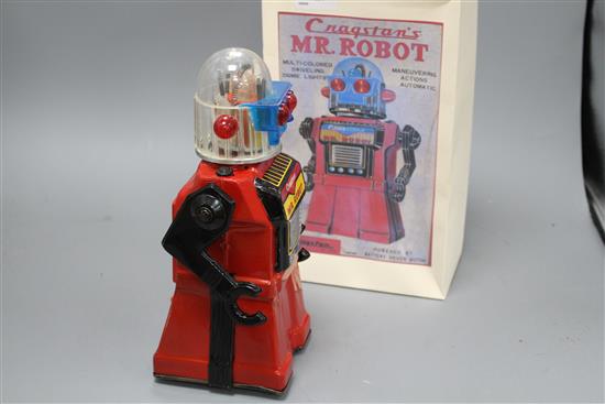 Yonezawa (Japan) for Cragston battery-operated Mr Robot, red colourway (replacement box)